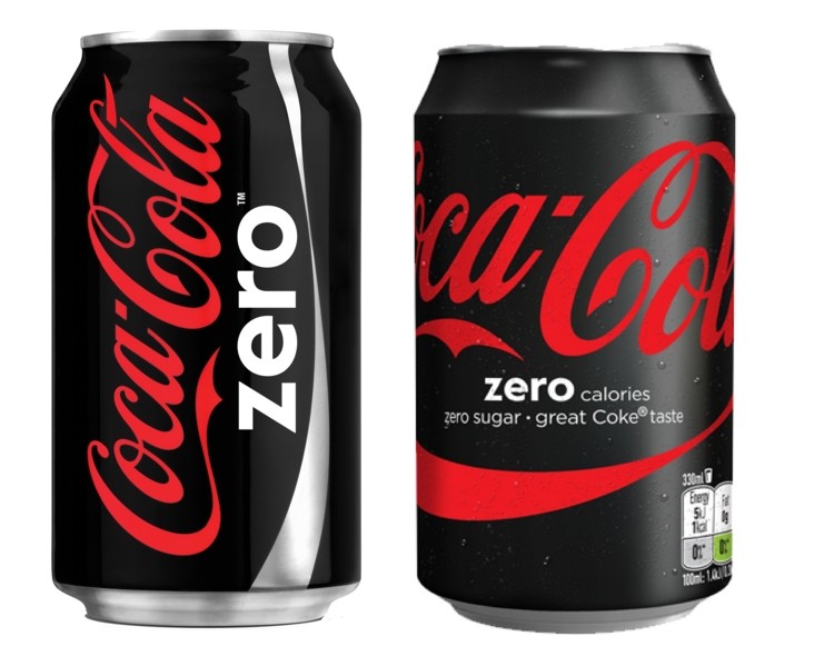 Cans of Coke Zero