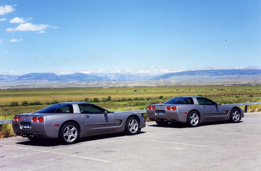 Two identical cars